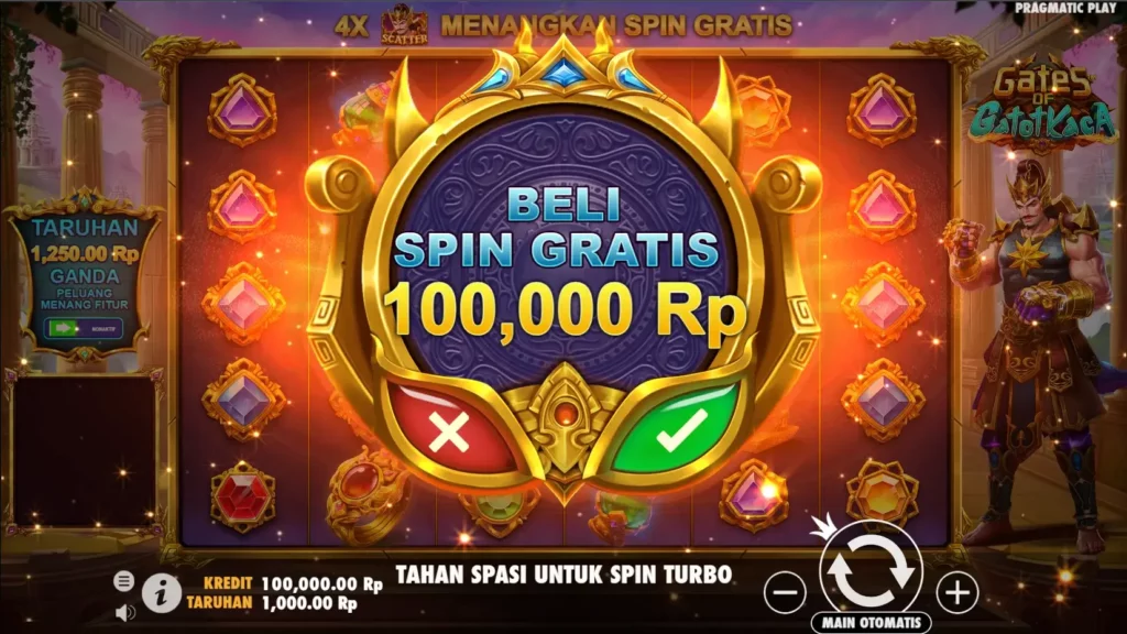 fitur buy spin gates of gatotkaca