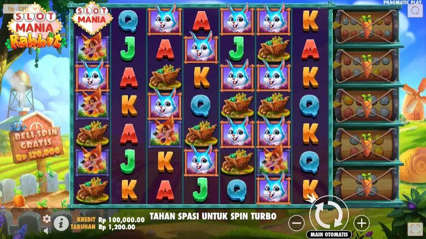 Tampilan Awal Slot Mania Rabbit