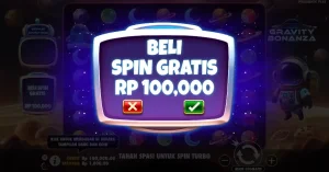 fitur beli freespin gravity bonanza