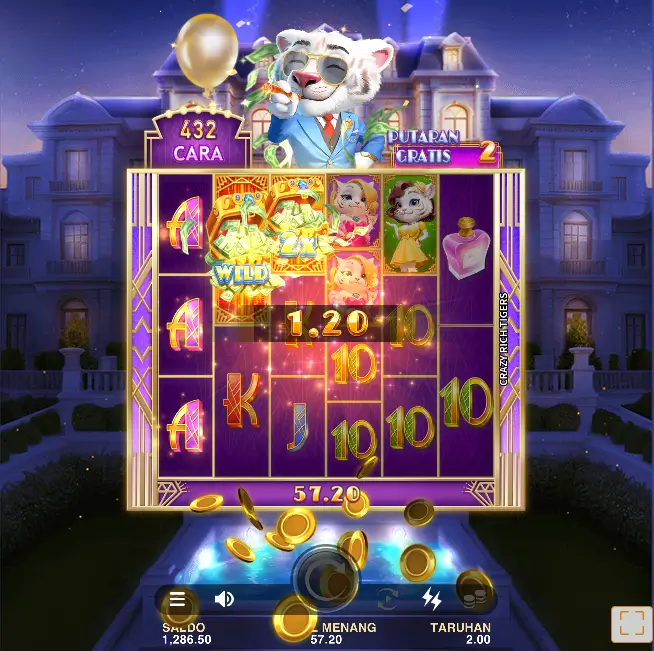 Fitur Putaran Gratis Crazy Rich Tiger