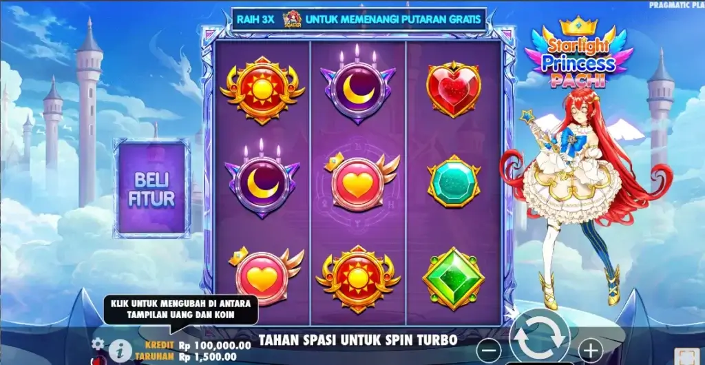 Tampilan Dasar Starlight Princess Pachi