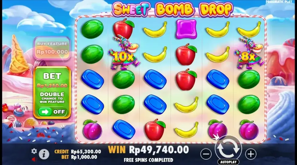 Tampilan Dasar Sweet Bomb Drop