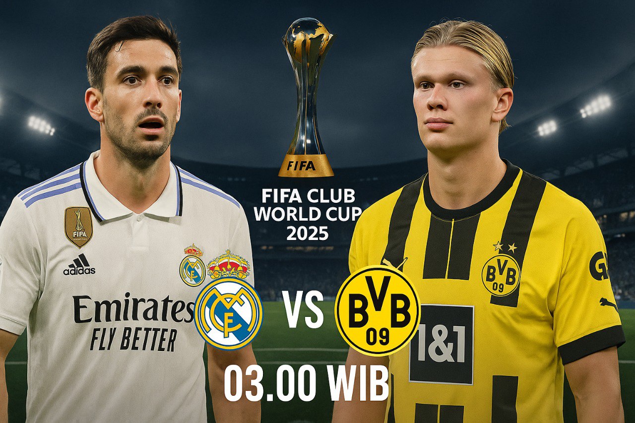 Real Madrid vs Dortmund Jam 3 Pagi WIB – Siaran Langsung Jalalive FIFA Club World Cup 2025