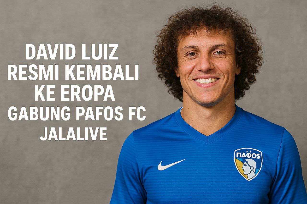 Jalalive : David Luiz Resmi Kembali ke Eropa - Selamat Datang di Pafos FC!