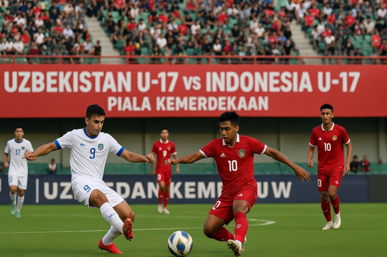 Jalalive – Laga Uzbekistan U-17 vs Indonesia U-17 di Piala Kemerdekaan Malam Ini Pukul 19.30 WIB Pertarungan Sengit Memanas di Tengah Atmosfer Merdeka