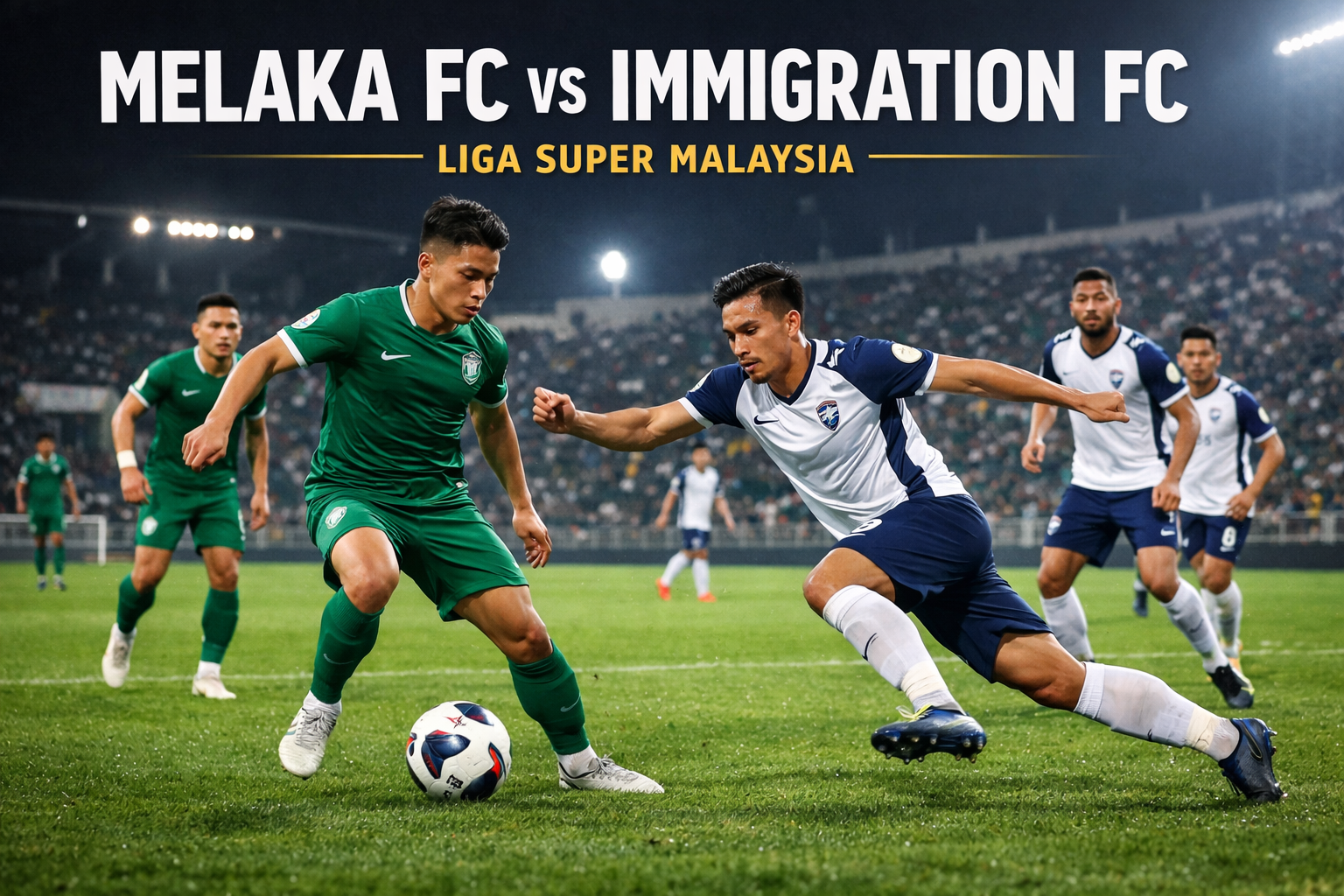 Jalalive – Melaka FC vs Immigration FC Liga Super Malaysia Malam Ini Pertempuran Seru di Tengah Stadion