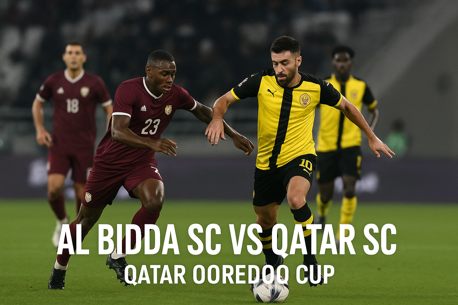 Ooredoo Cup 23.30 WIB: Al Bidda SC vs Qatar SC - Siaran Langsung dan Prediksi Pertandingan versi Jalalive