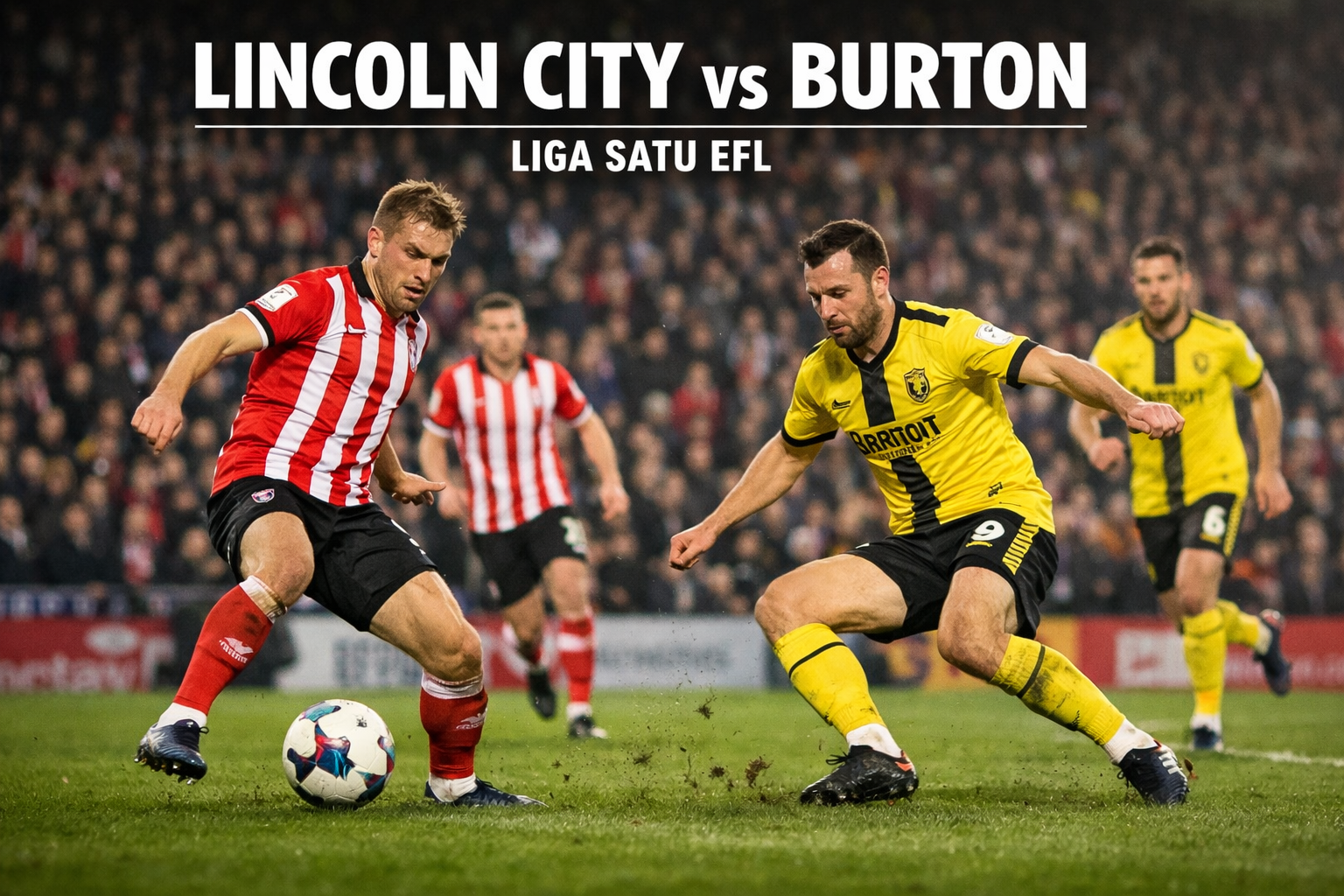 Jalalive Lincoln City vs Burton Albion Liga Satu EFL Tadi Malam: Skor Akhir 2-1