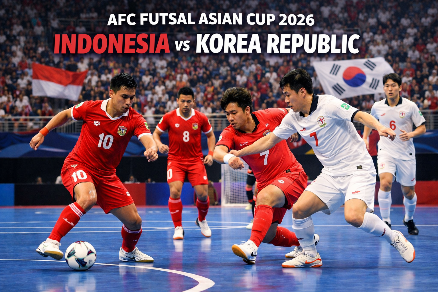 Jalalive Siarkan Malam Ini Indonesia Futsal vs Korea Republic di AFC Futsal Asian Cup 2026 Pukul 19.00 WIB - Saksikan Pertarungan Seru Kedua Tim Nasional Futsal Indonesia dan Korea Selatan