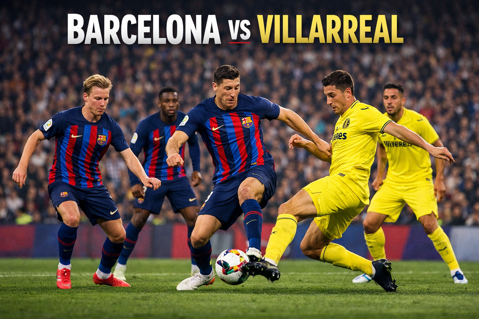 Barcelona vs Villarreal La Liga Malam Ini Pukul 22.15 WIB: Jalalive Sajikan Duel Panas Perebutan Poin Penting
