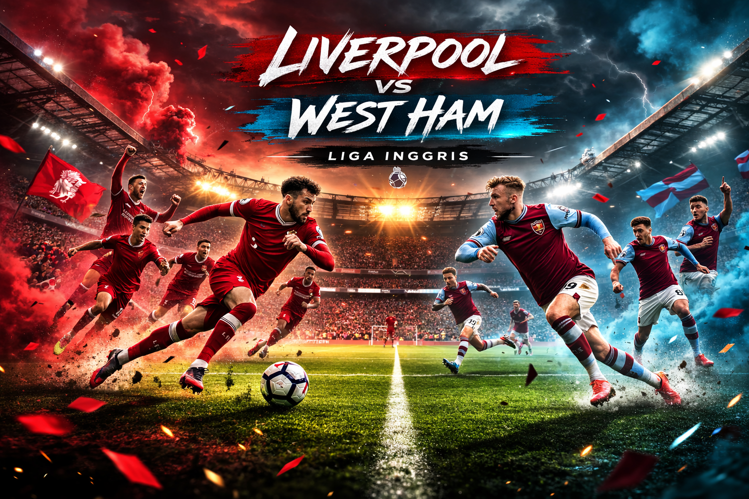 Liverpool vs West Ham Liga Inggris Malam Ini Pukul 22.00 WIB - Jalalive Siarkan Duel Panas Perebutan Poin Penting