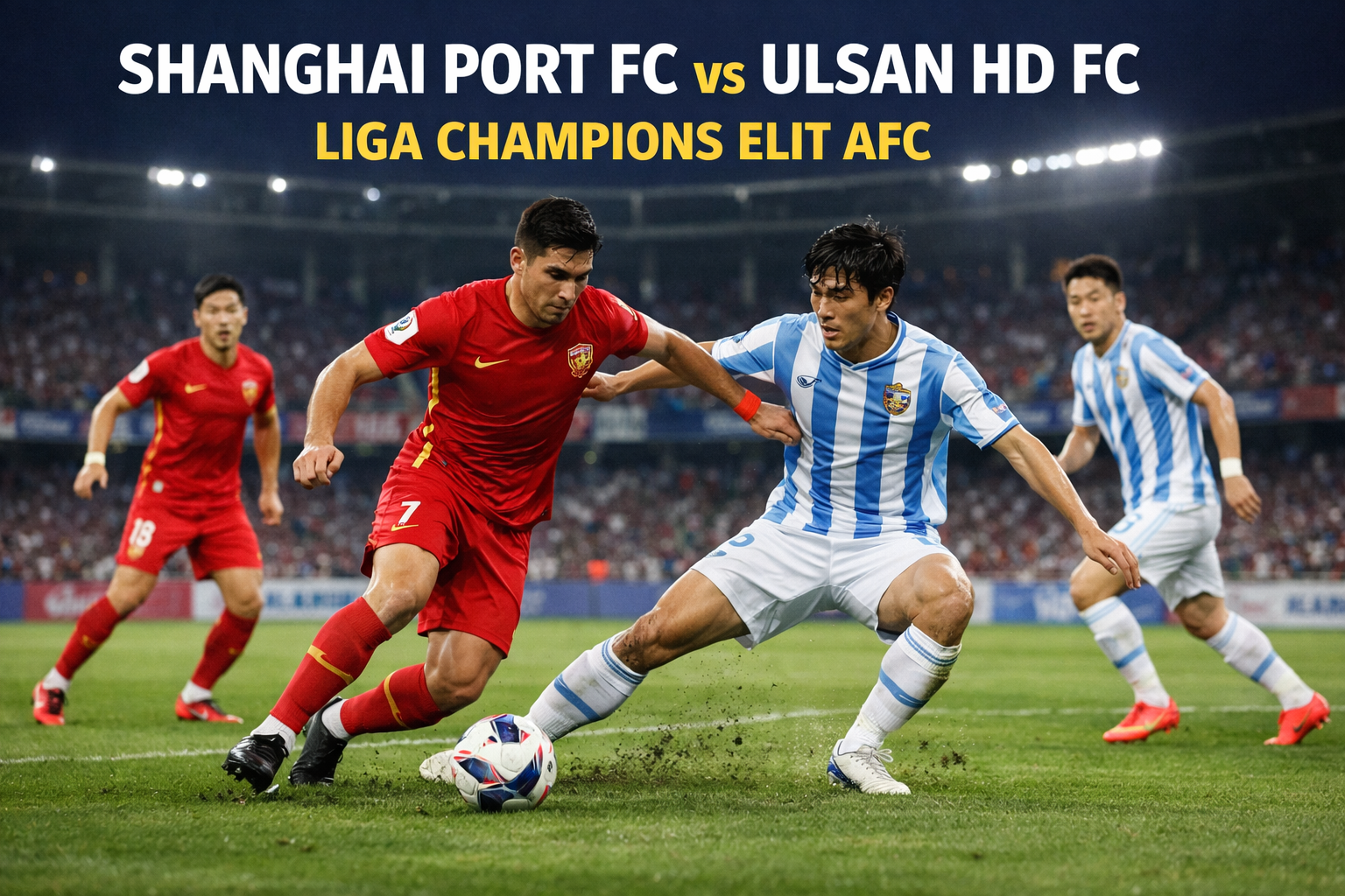 Shanghai Port FC vs Ulsan HD FC Liga Champions Elit AFC Sore Ini Pukul 17.00 WIB: Jalalive Kupas Duel Panas Penentuan Grup