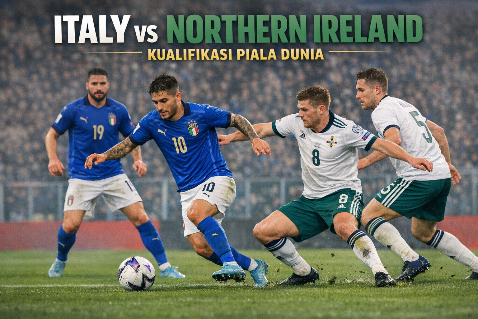 Italia Bungkam Irlandia Utara 2-0 di Kualifikasi Piala Dunia - Jalalive Kupas Tuntas Dominasi Gli Azzurri