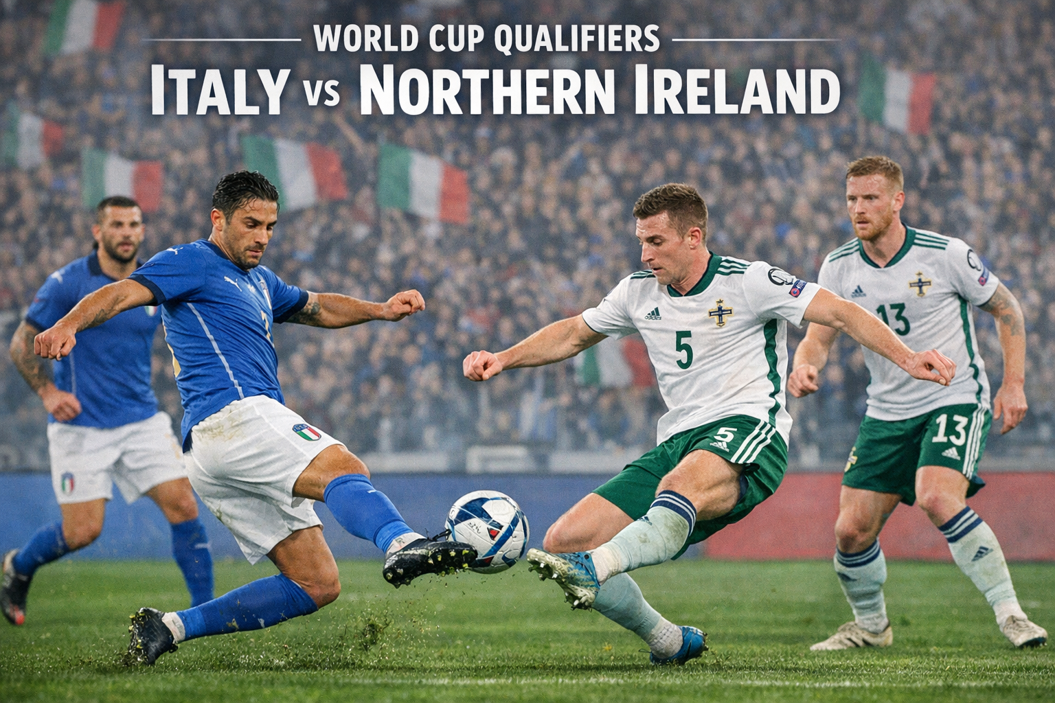 Italy vs Northern Ireland Dini Hari Ini Pukul 02.45 WIB di Jalalive: Laga Krusial Penentu Nasib Gli Azzurri di Kualifikasi Piala Dunia