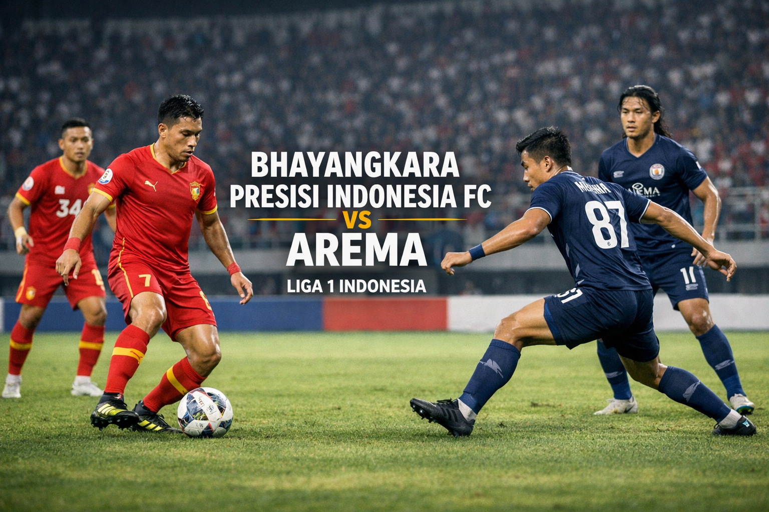 Jalalive : Bhayangkara Presisi Indonesia FC vs Arema di Liga 1 Indonesia Malam Ini Pukul 20.30 WIB Jadi Duel Penentu Momentum
