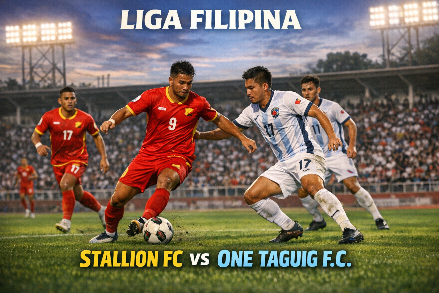 Jalalive Live Malam Ini : Stallion FC vs One Taguig F.C. di Liga Filipina Kick Off 19.30 WIB Siap Sajikan Duel Seru