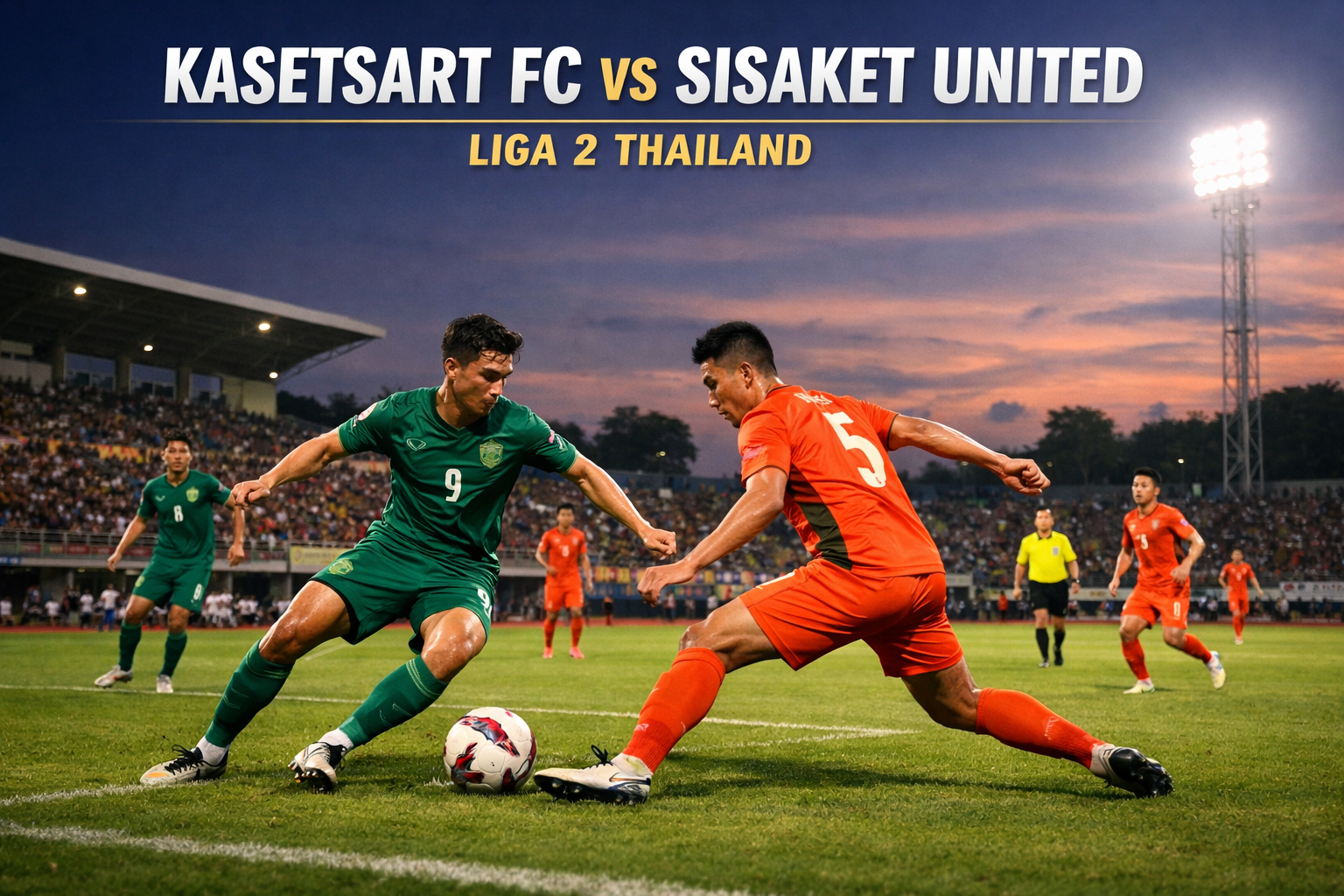 Jalalive Update: Kasetsart FC vs Sisaket United Liga 2 Thailand Sore Ini Pukul 18.00 WIB Jadi Laga Penentu Posisi Klasemen