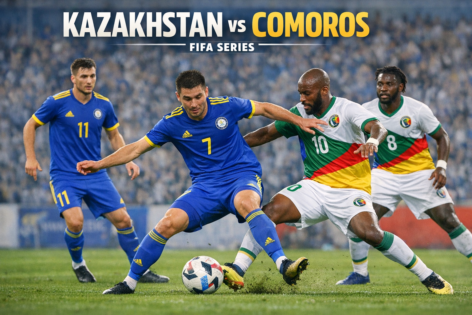 Kazakhstan vs Comoros FIFA Series Sore Ini Pukul 17.00 WIB Live Streaming Seru Eksklusif di Jalalive - Duel Panas Menantang Strategi dan Skill Pemain