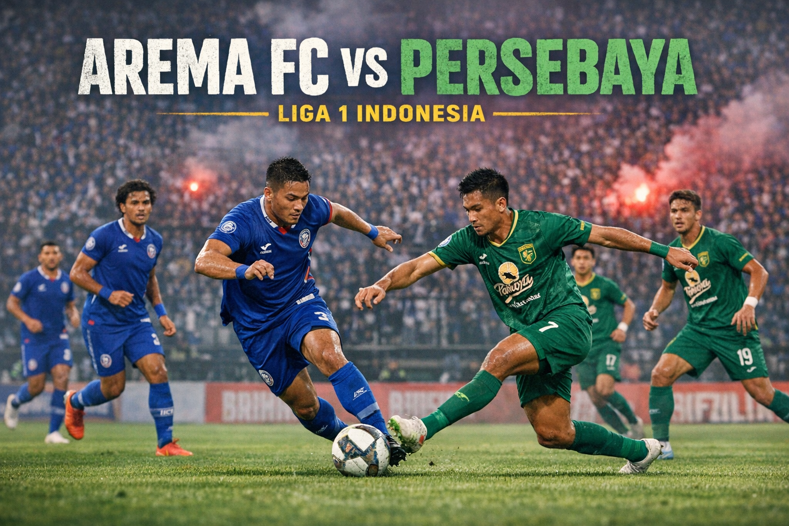 Big Match Liga 1 Indonesia Sore Ini Arema FC vs Persebaya Pukul 15.30 WIB Eksklusif di Jalalive dengan Atmosfer Derby Penuh Emosi