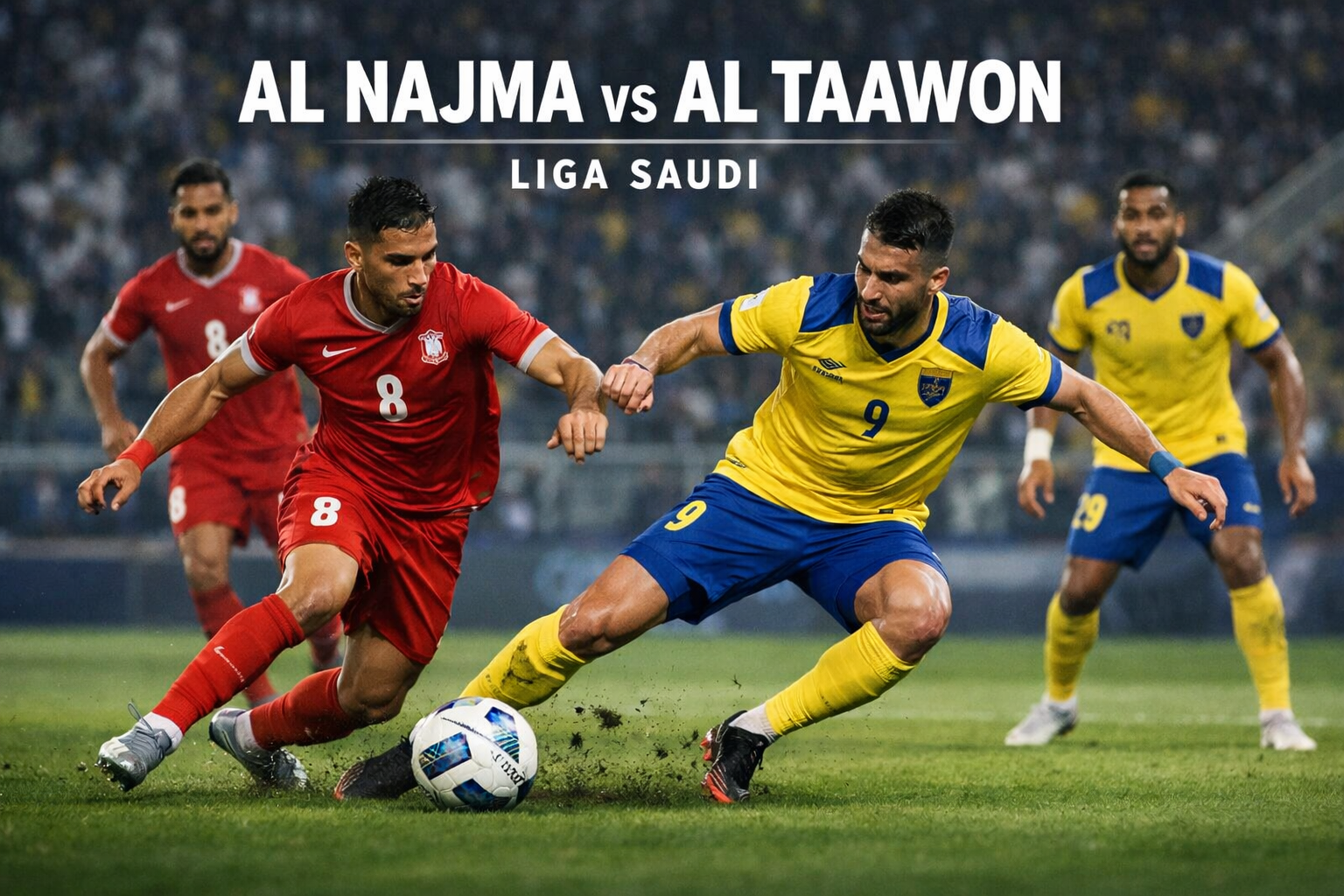 Jalalive Sajikan Duel Panas Al Najma vs Al Taawon Liga Saudi Malam Ini Pukul 23.10 WIB yang Wajib Ditunggu