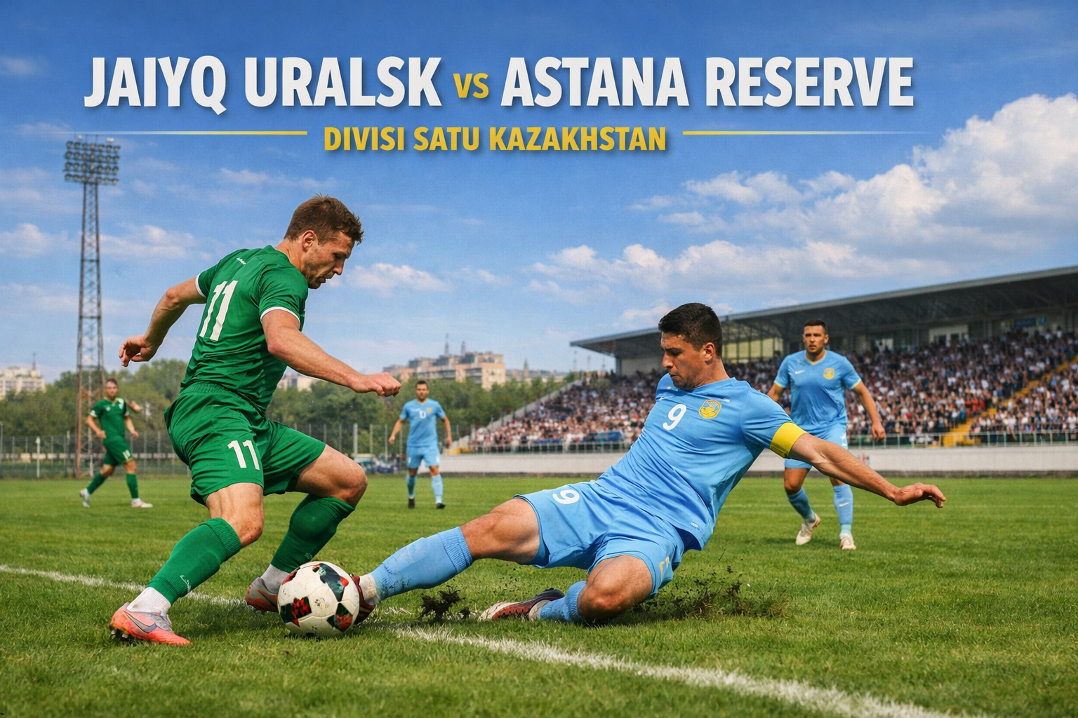 Jalalive Sajikan Duel Sengit Jaiyq Uralsk vs Astana Reserve di Divisi Satu Kazakhstan Sore Ini Pukul 18.00 WIB - Pertandingan yang Membakar Semangat Sepak Bola Nasional