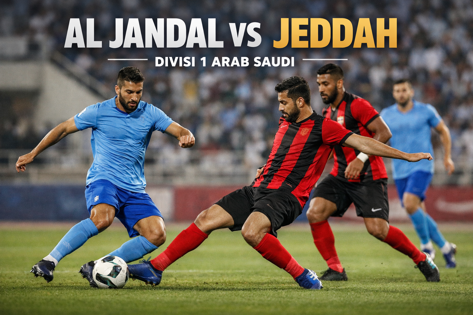 Jalalive Sajikan Live Streaming Al Jandal vs Jeddah Divisi 1 Arab Saudi Malam Ini Pukul 20.15 WIB dengan Kualitas HD Tanpa Buffer untuk Pengalaman Nonton Maksimal
