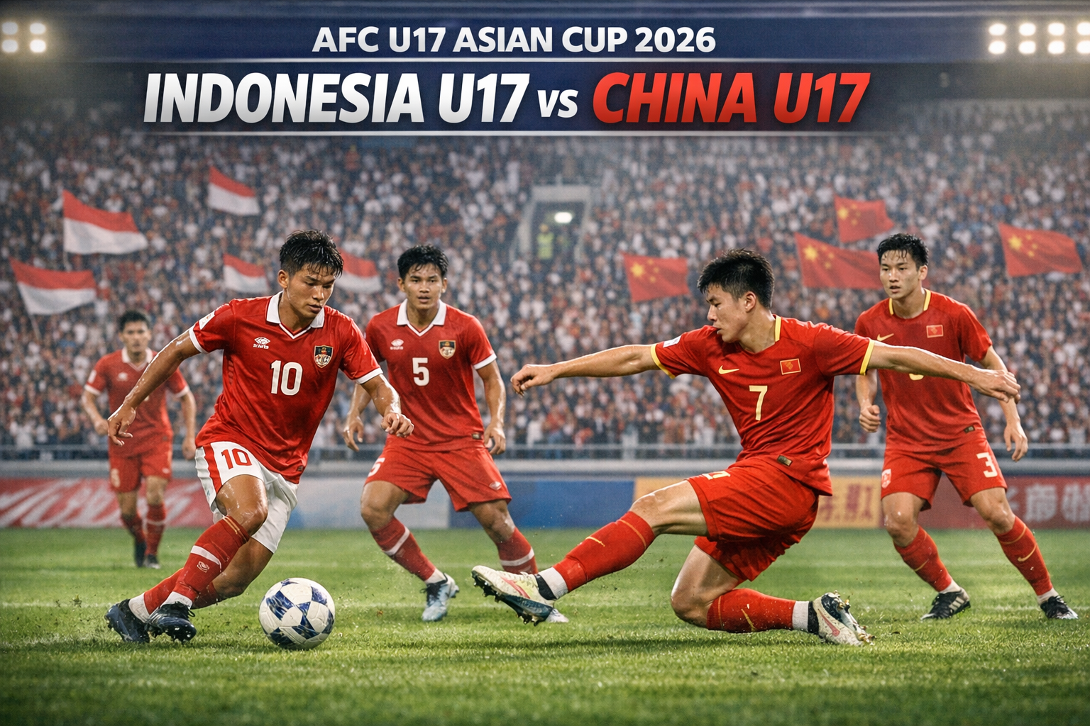 Jalalive Sajikan Duel Panas Indonesia U17 vs China U17 di Piala Asia U17 2026 Malam Ini Pukul 23.30 WIB yang Wajib Dinanti