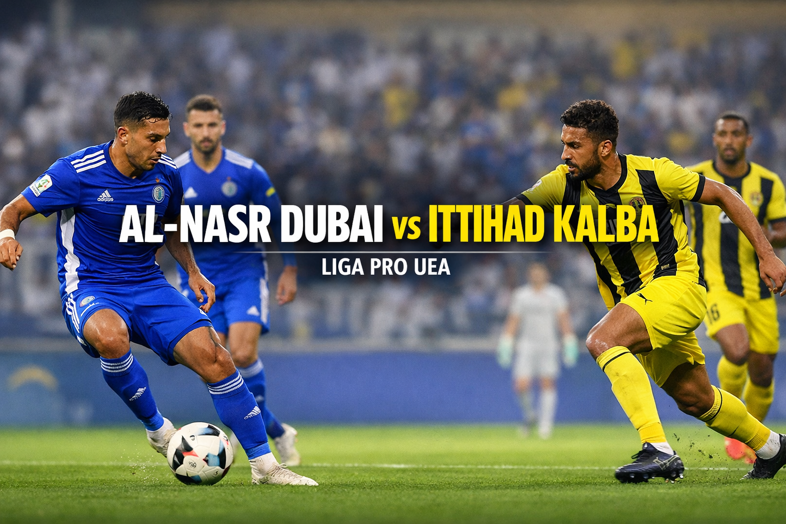 Jalalive Update Big Match Al-Nasr Dubai vs Ittihad Kalba Malam Ini dengan Prediksi Intens Liga Pro UEA Pukul 21.10 WIB
