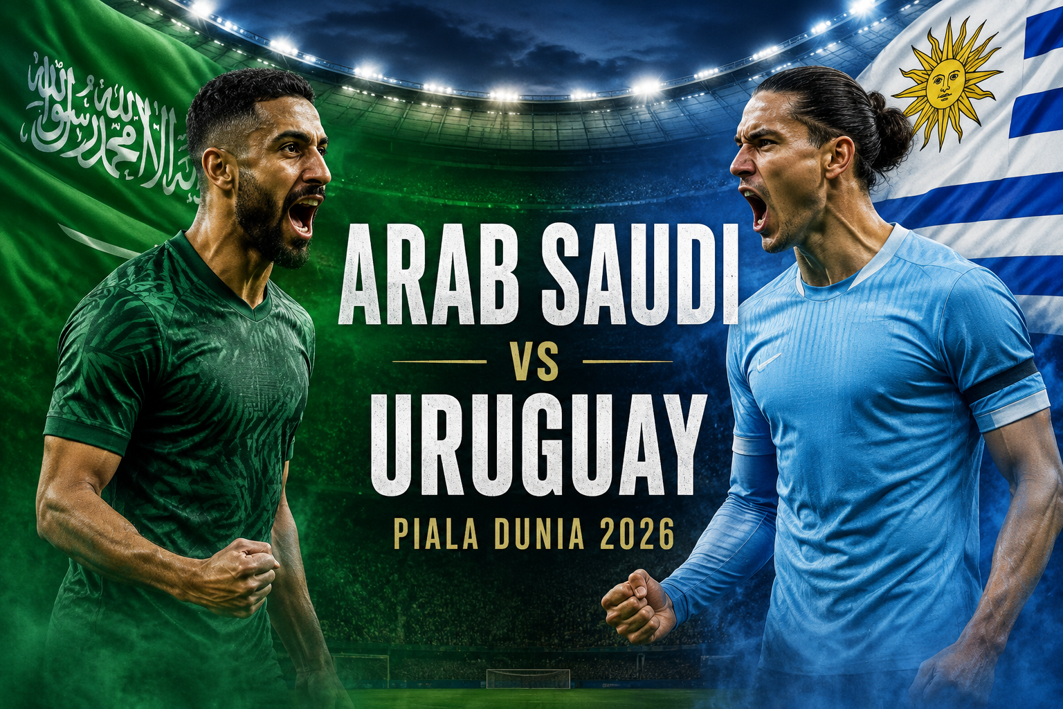 JalaLive Ajak Sambut Laga Pagi Arab Saudi vs Uruguay di Piala Dunia 2026 16 Juni Mulai Pukul 05.00 WIB