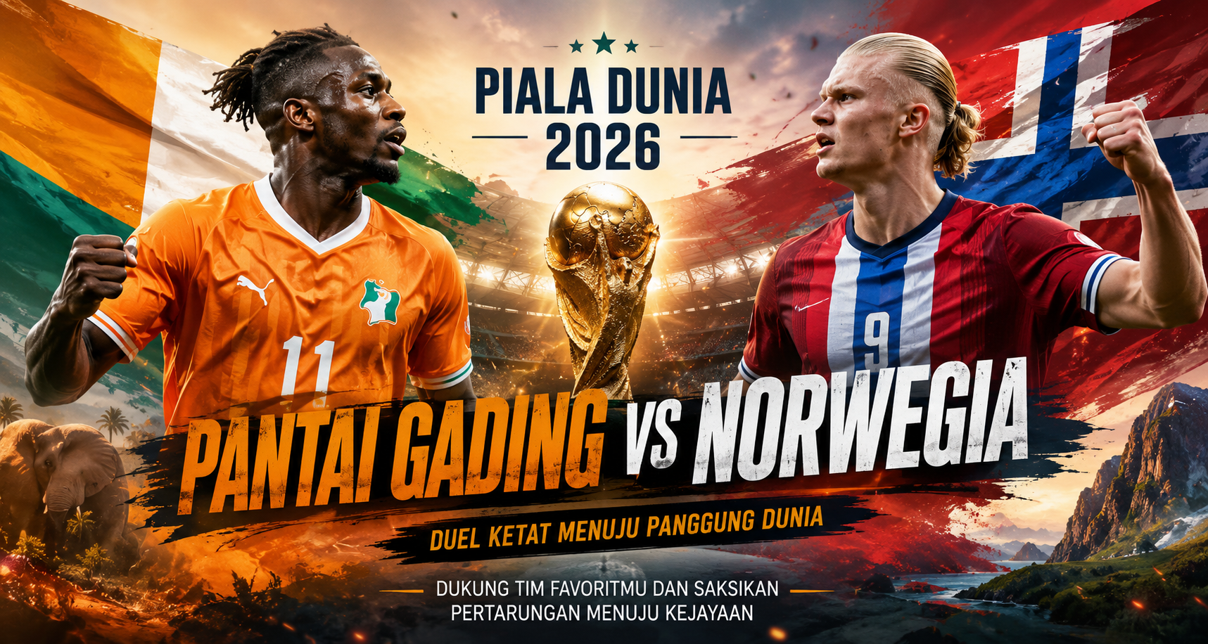 Jalalive Hadirkan Streaming Pantai Gading vs Norwegia Piala Dunia 2026 Dini Hari Ini Pukul 00.00 WIB dengan Tayangan Lancar dan Kualitas HD yang Siap Menemani Penggemar Sepak Bola