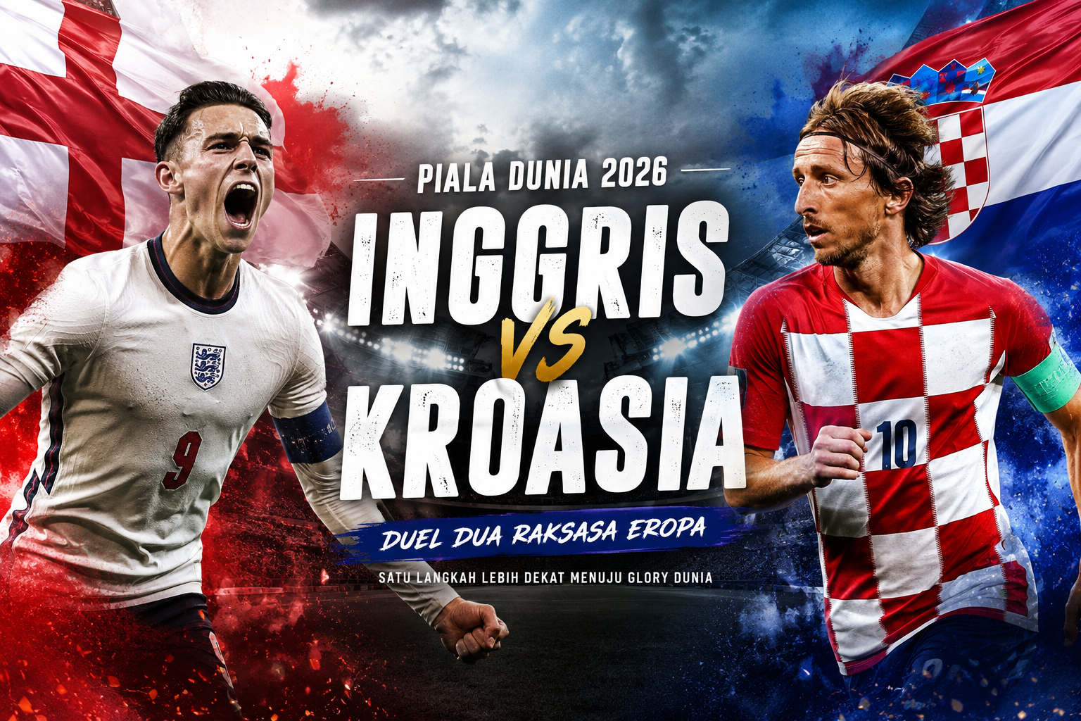 Jalalive Live Streaming Inggris vs Kroasia Piala Dunia 2026 Dini Hari Ini Jam 03.00 WIB Duel Keras Perebutan Poin Perdana Grup L