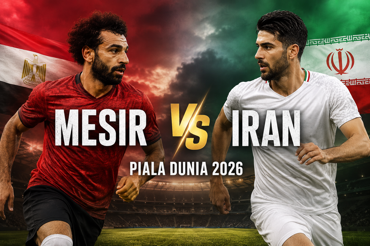 JalaLive Menyajikan Streaming Mesir vs Iran Piala Dunia 2026 Pukul 10.00 WIB dengan Atmosfer Pertandingan yang Dinantikan Pecinta Sepak Bola Dunia