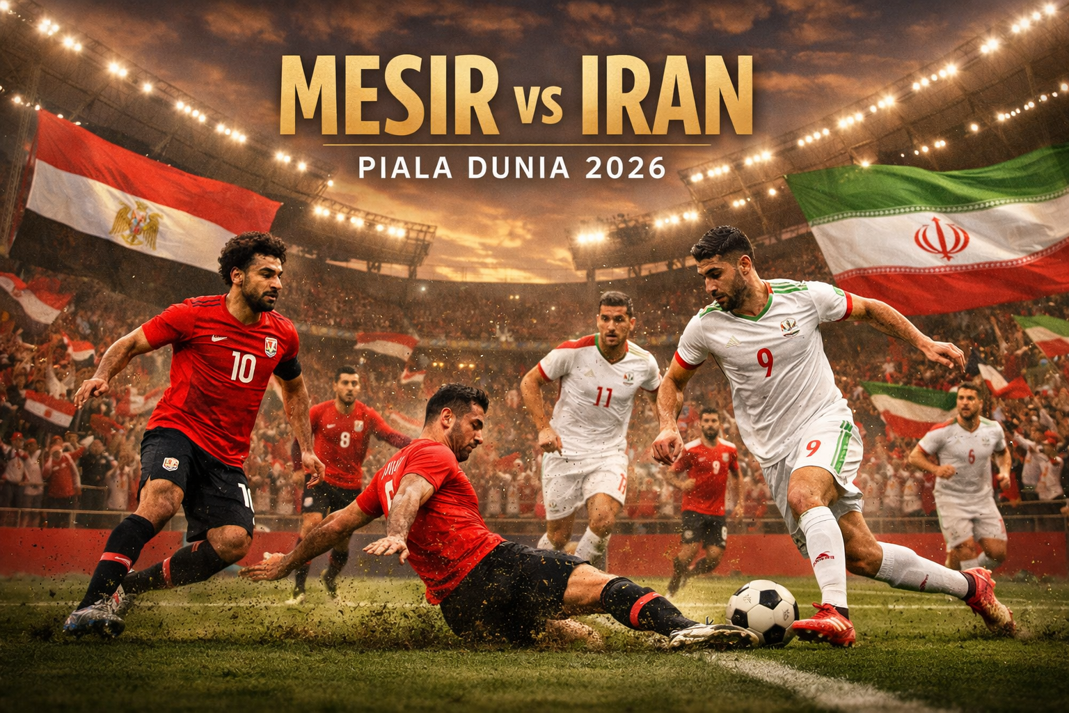 JalaLive Menyajikan Streaming Mesir vs Iran Piala Dunia 2026 Pukul 10.00 WIB dengan Atmosfer Pertandingan yang Dinantikan Pecinta Sepak Bola Dunia