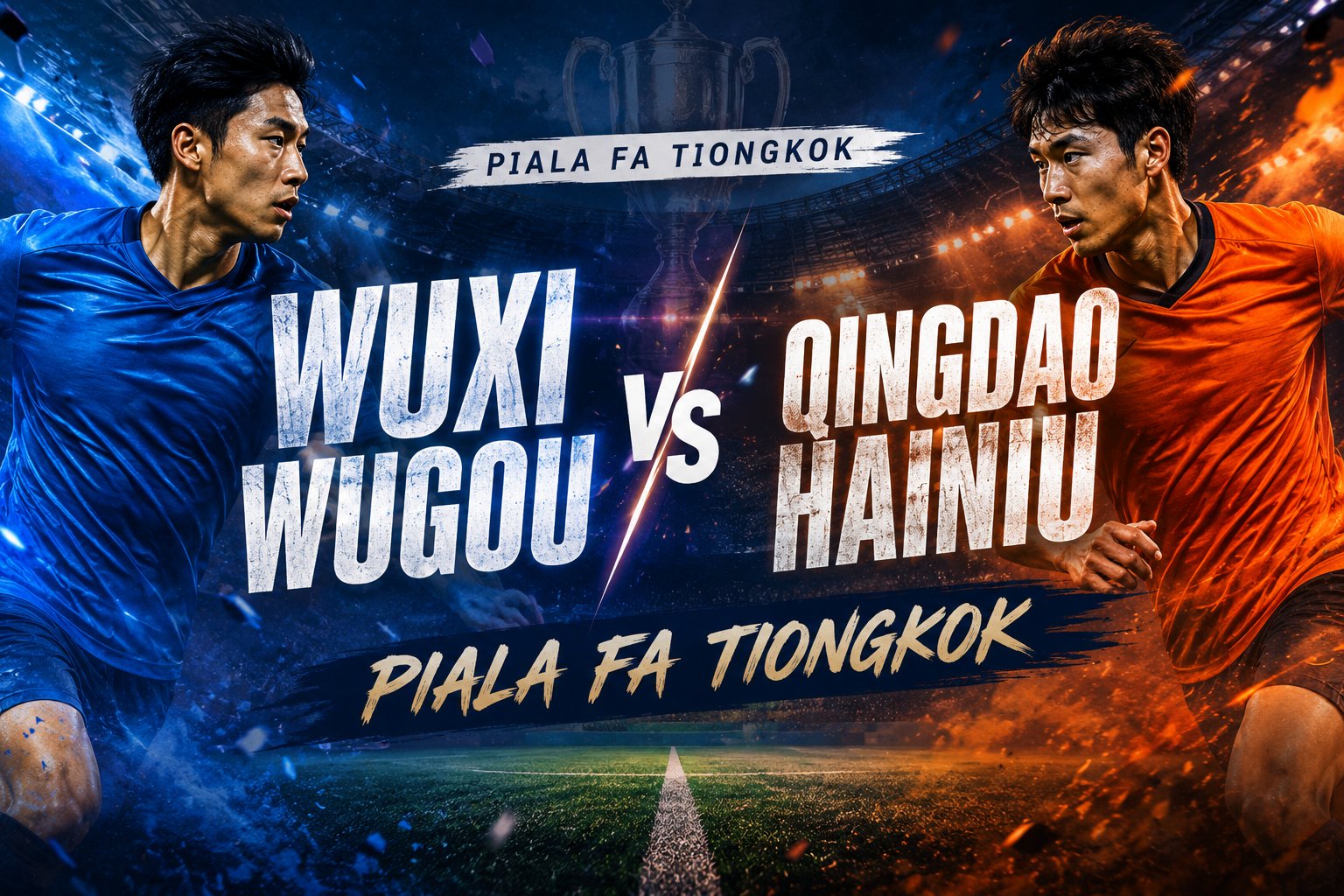 JalaLive Sajikan Momen Seru Wuxi Wugou vs Qingdao Hainiu di Piala FA Tiongkok Sore Ini Pukul 18.00 WIB dengan Atmosfer Pertandingan yang Dinantikan Penggemar