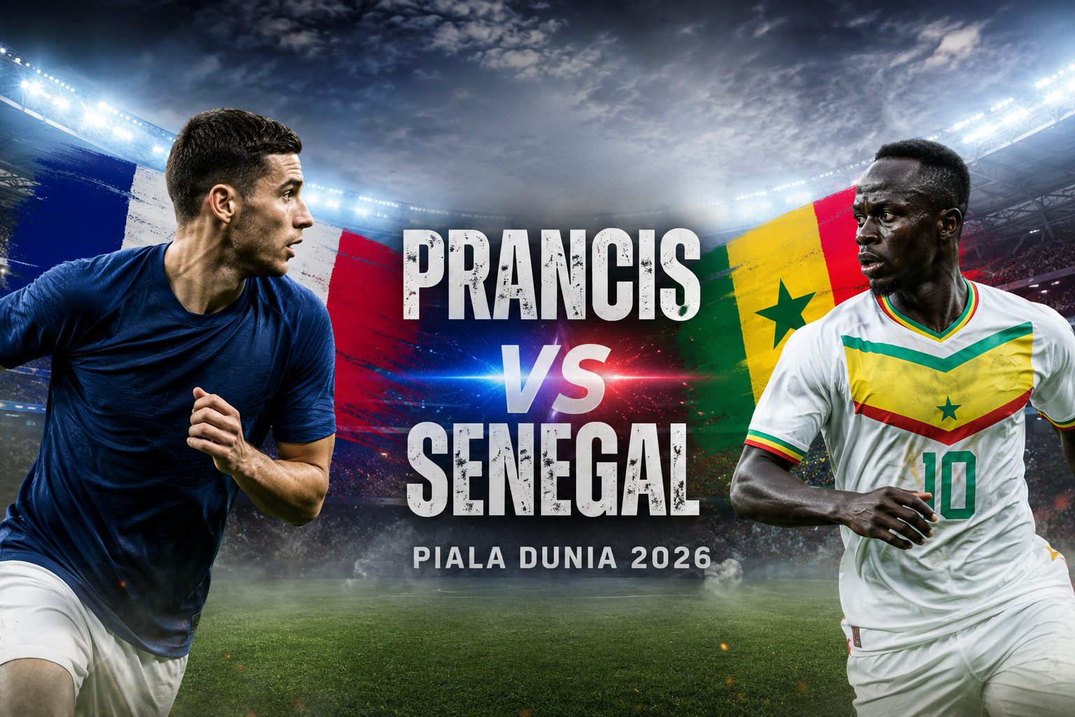 Jalalive Siarkan Prancis vs Senegal Piala Dunia 2026 Dini Hari Ini Pukul 02.00 WIB - Duel Panas Grup I yang Dinanti Pecinta Sepak Bola Dunia