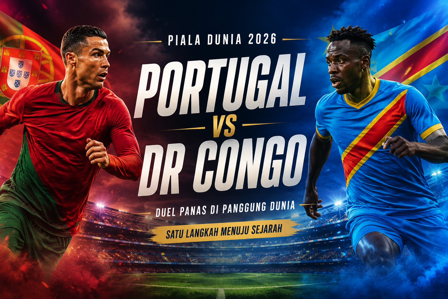 Jalalive Streaming Portugal vs DR Congo Piala Dunia 2026 Dini Hari Ini Pukul 00.00 WIB Pertarungan Perdana Grup K yang Bikin Pecinta Bola Menunggu