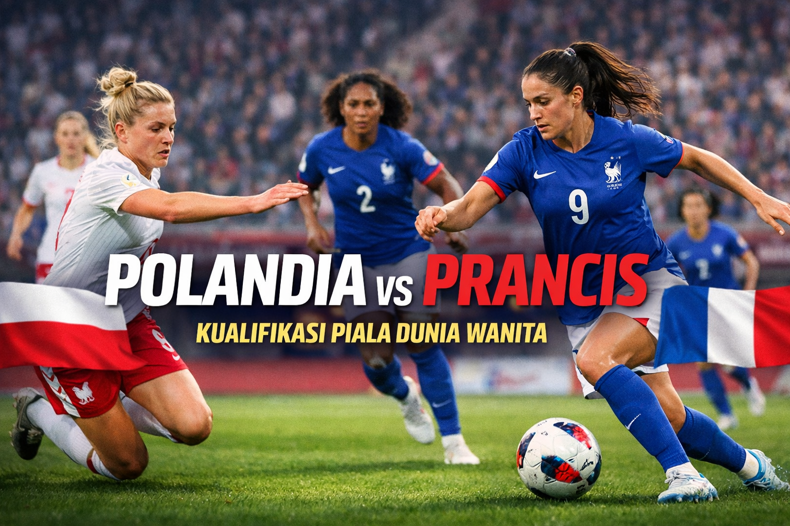 Prediksi Menarik Polandia vs Prancis Malam Ini Pukul 23.00 WIB - JalaLive Sebut Duel Kualifikasi Piala Dunia Wanita Zona Eropa yang Bisa Mengubah Persaingan Grup