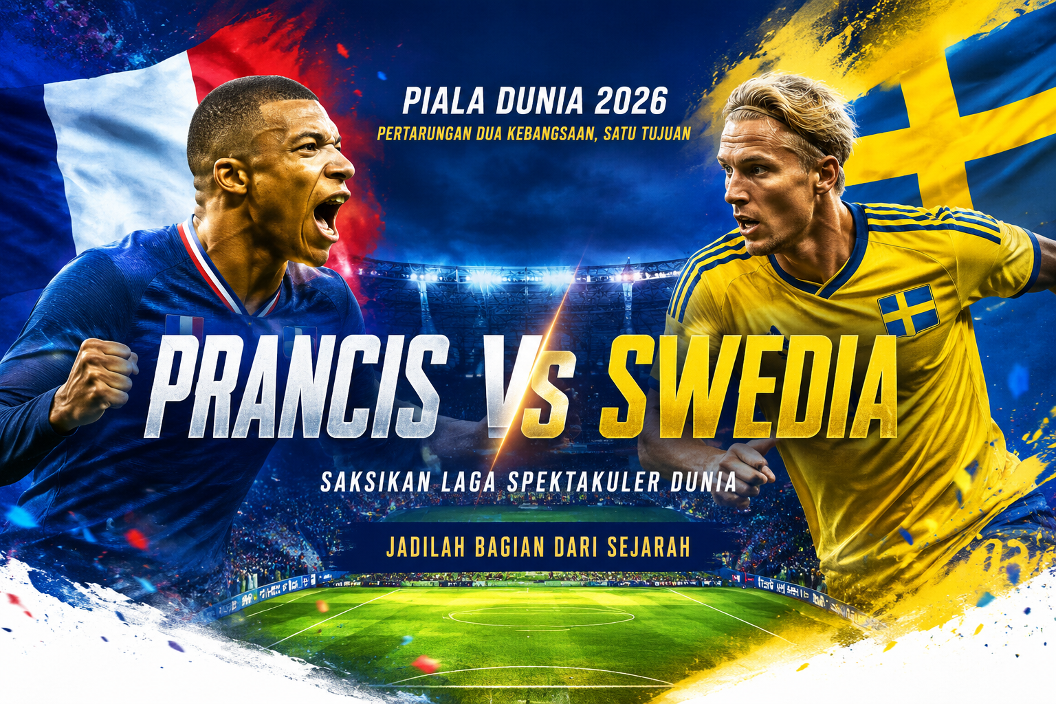 Streaming Prancis vs Swedia Piala Dunia 2026 Besok Subuh Pukul 04.00 WIB Semakin Praktis Dinikmati Bersama Jalalive dengan Pengalaman Menonton yang Lebih Nyaman