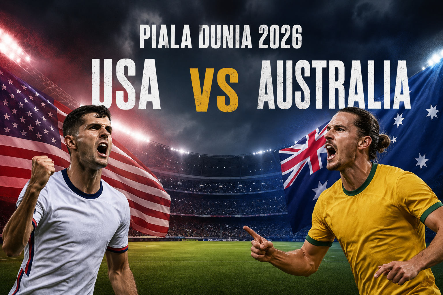 Streaming USA vs Australia Piala Dunia 2026 Dini Hari Ini Pukul 02.00 WIB di JalaLive Jadi Pilihan Menarik Menemani Pertandingan Besar Antar Negara
