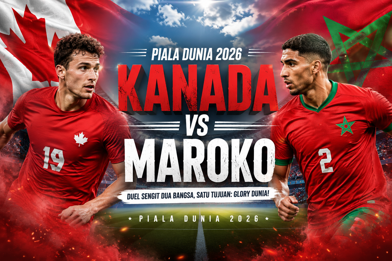 Jalalive Hadirkan Streaming Kanada vs Maroko Piala Dunia 2026 Dini Hari Ini Pukul 00.00 WIB, Duel Penentuan Babak Gugur yang Diprediksi Berlangsung Sengit hingga Menit Terakhir
