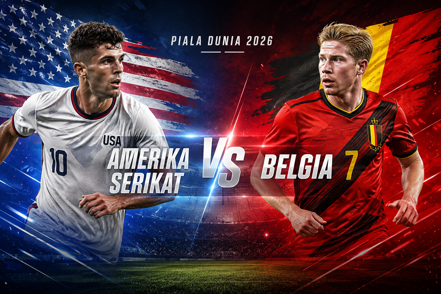 Jalalive Streaming Amerika Serikat vs Belgia Piala Dunia 2026 Besok Pagi Pukul 07.00 WIB Babak 16 Besar Duel Penentu Tiket Perempat Final yang Paling Dinantikan Pecinta Sepak Bola